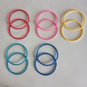 vintage 80s bright colors bangles